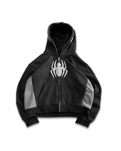 Black & Gray Zip-Up Jacket