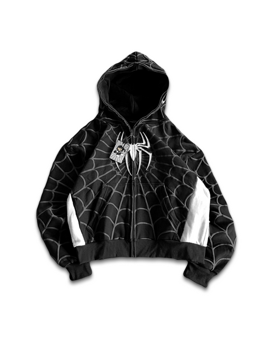 Black & White Zip-Up Jacket