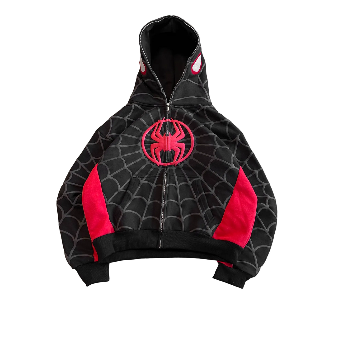 Black & Red Zip-Up Jacket